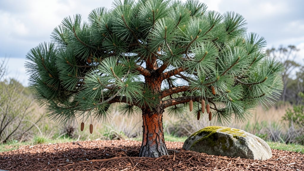Pine Garden Bed: Rustic Wooden Planter for Year-Round Vertical Beauty